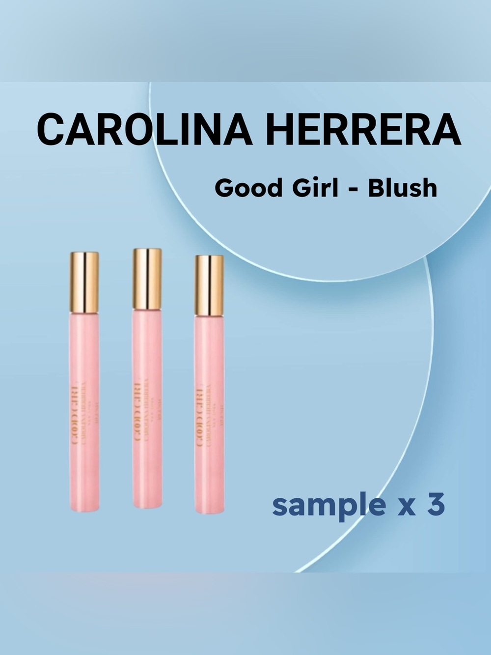 🇺🇸🆕NIB CAROLINE HERERRA | 3x SAMPLES | Wonderful 3️⃣ Good Girl - Blush
